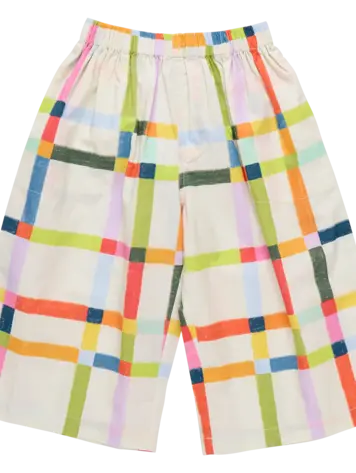 Pink Chicken Girls Wylie Pant- Multi Tattersall