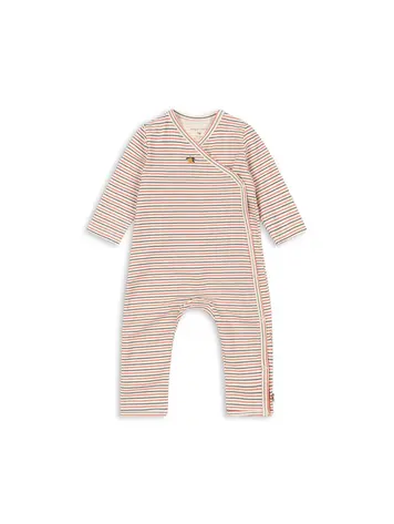Konges Sløjd Basic Newborn Onesie - stripe tricolore petit