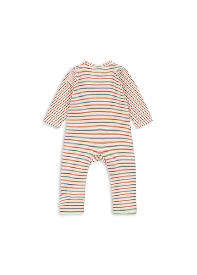 Konges Sløjd Basic Newborn Onesie - stripe tricolore petit