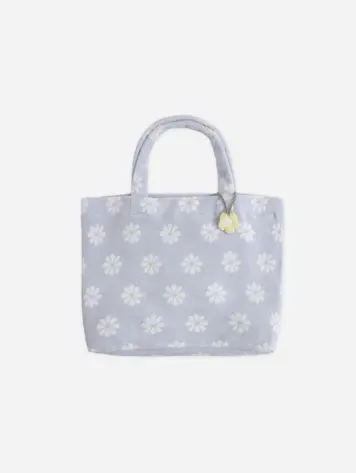 Rylee + Cru Terry Beach Bag Periwinkle Daisy
