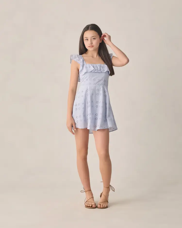 Rylee + Cru Teen Bianca Mini Dress Periwinkle
