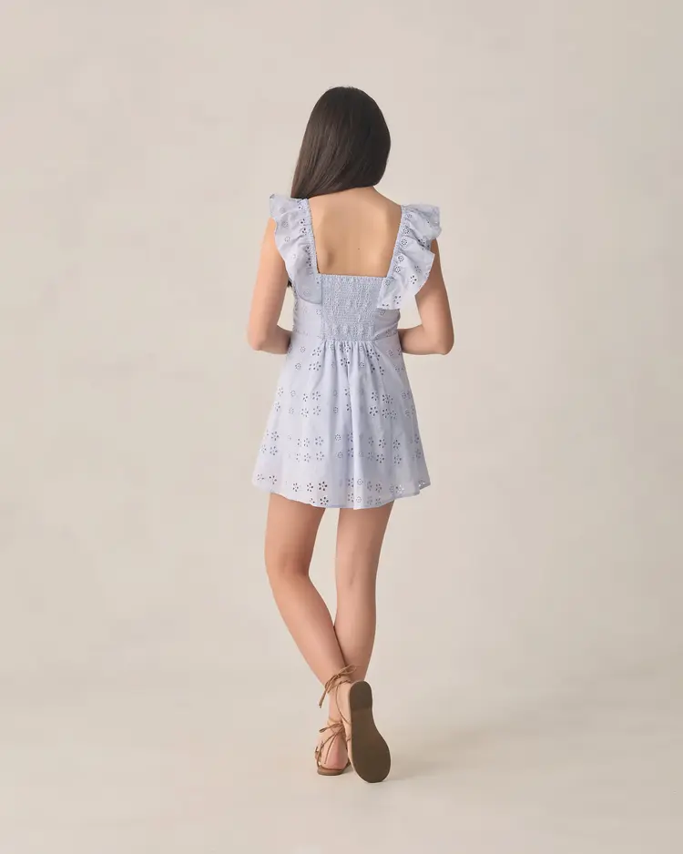 Rylee + Cru Teen Bianca Mini Dress Periwinkle