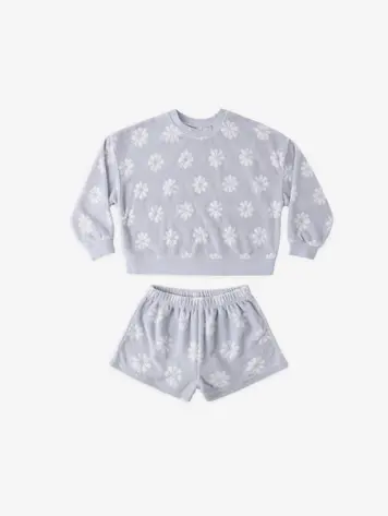 Rylee + Cru Karli Set Periwinkle Daisy