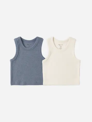 Rylee + Cru Ribbed Tank Set 2pk