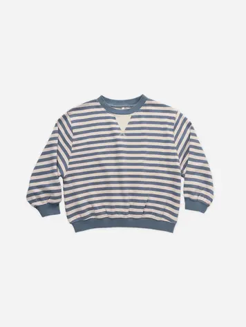 Rylee + Cru Oversized Crew Marine Stripe
