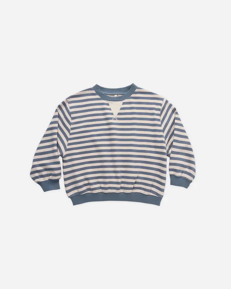 Rylee + Cru Oversized Crew Marine Stripe