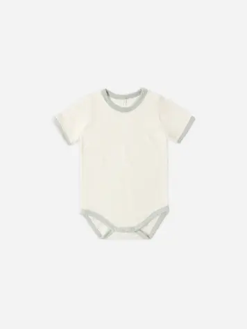 Rylee + Cru Ringer Bodysuit Seafoam