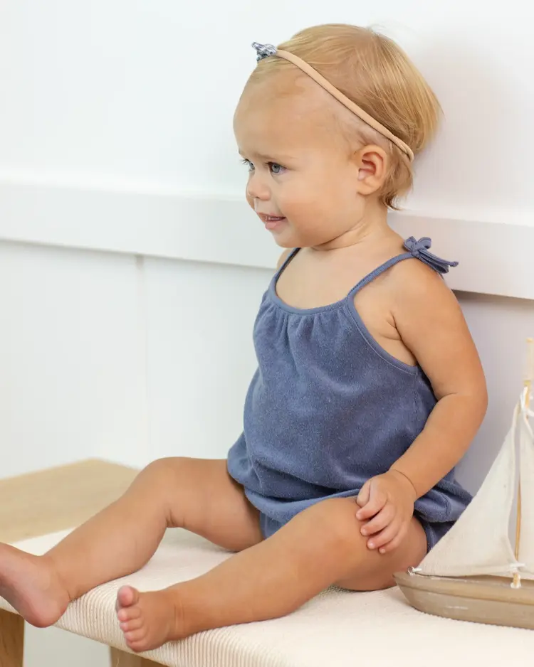 Rylee + Cru Nala Romper Marine