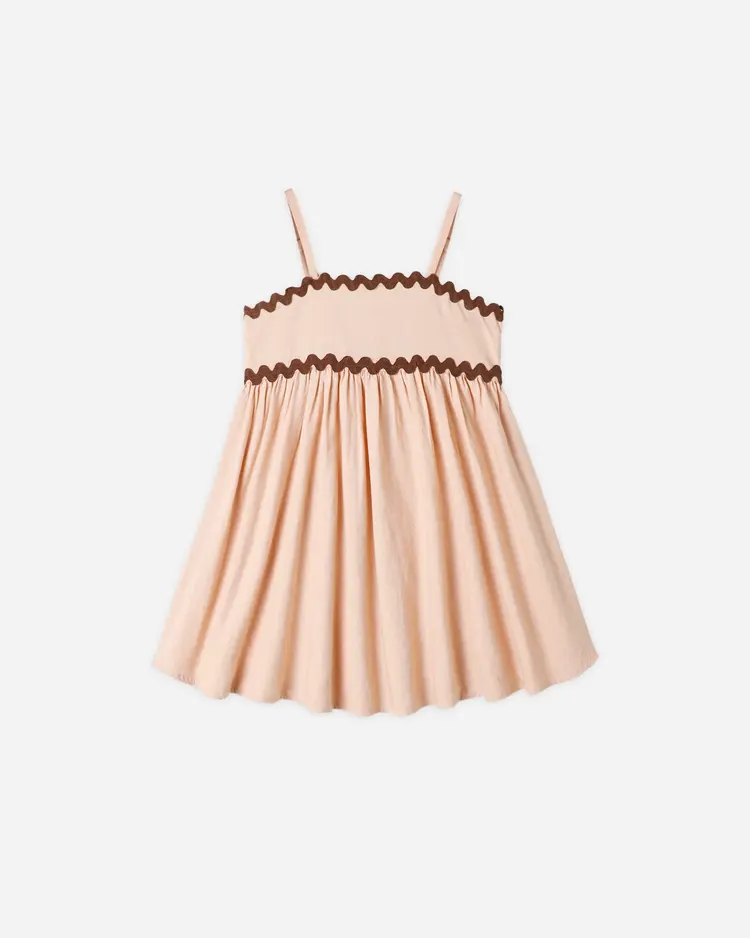 Rylee + Cru Ric Rac Dress Blush