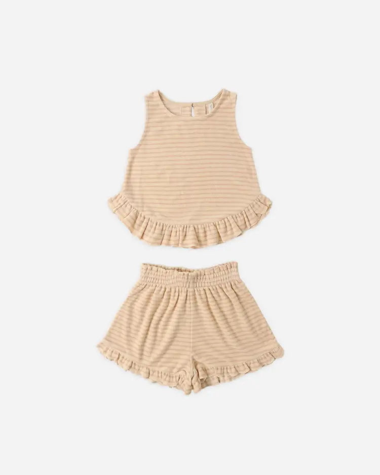 Rylee + Cru Faye Set Pink Stripe