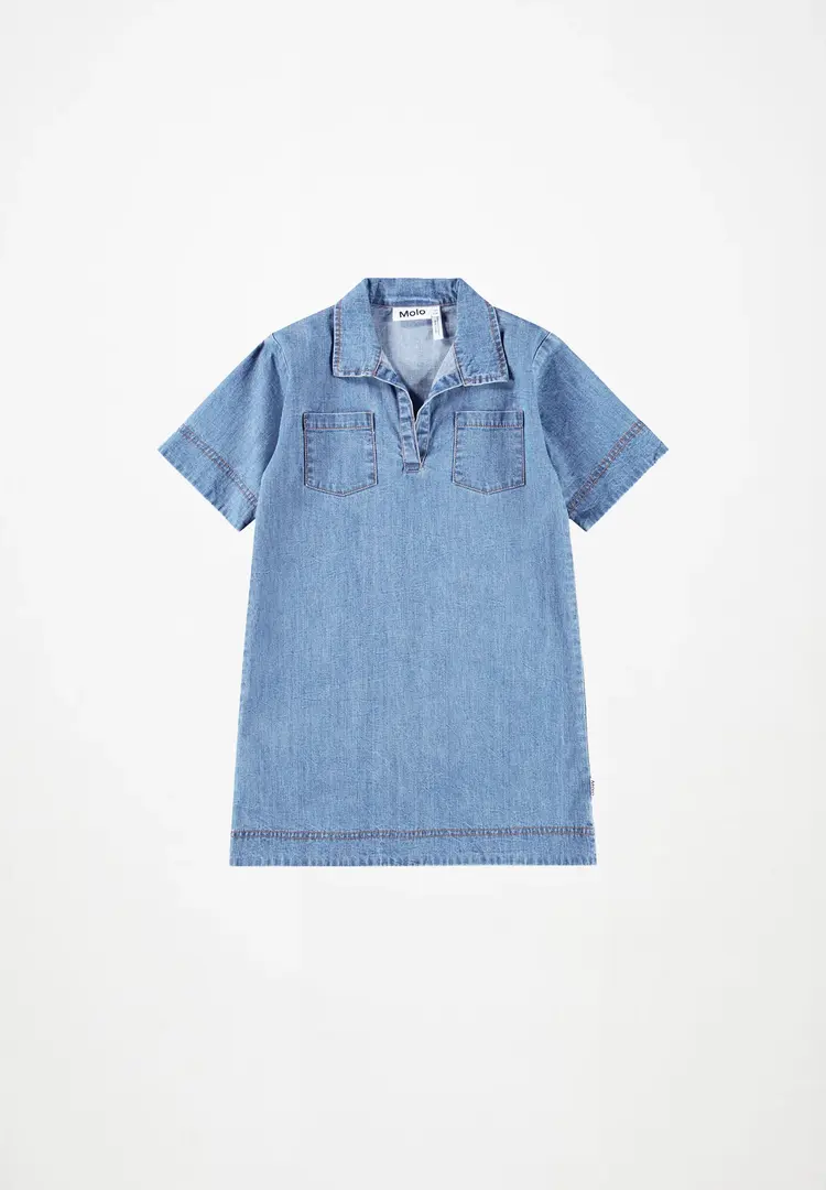 Molo Cheri Dress - Light Chambrey