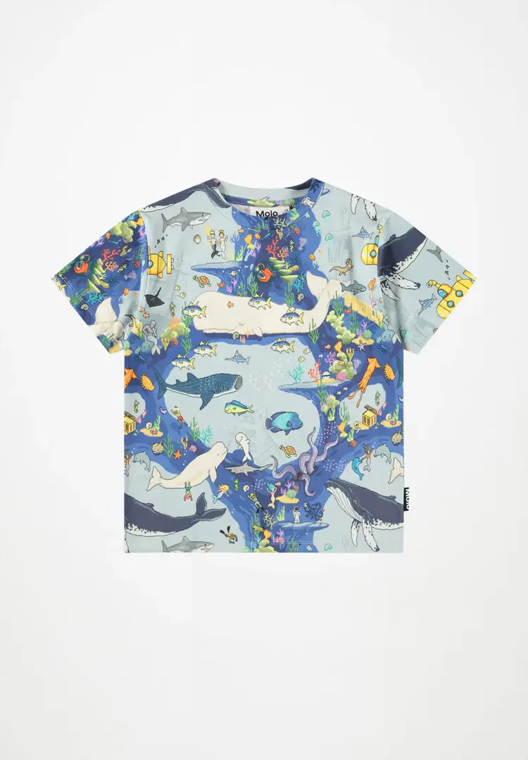 Molo Riley T-Shirt - Pixel Ocean