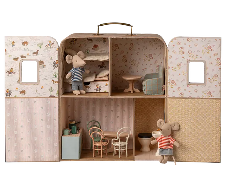 Maileg SuitCasa, Little Sister and Brother Mouse