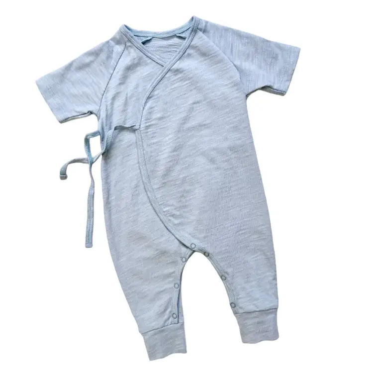 Tane Organics Inc Flamé Kimono Romper - blue haze