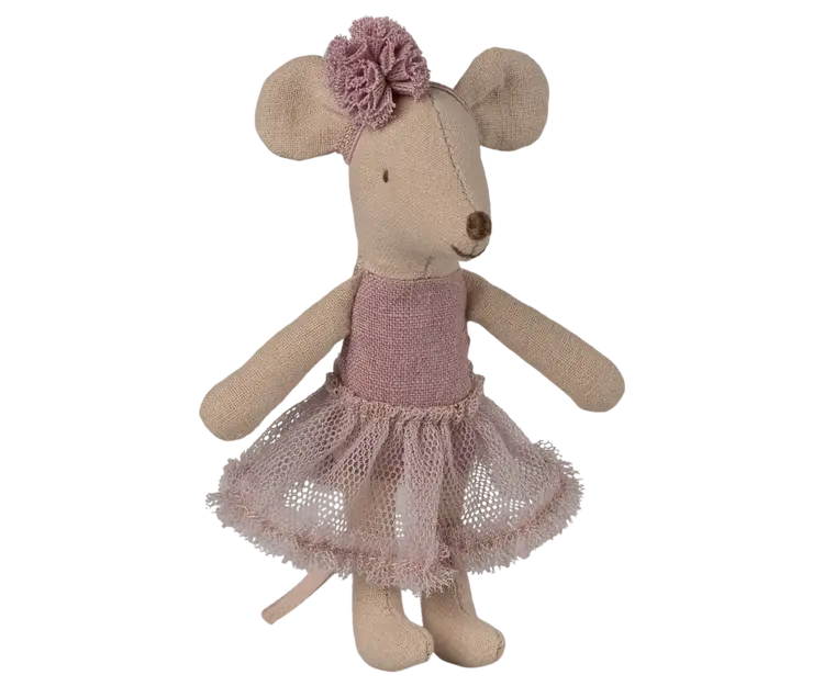 Maileg Ballerina Mouse, Little sister - HEATHER