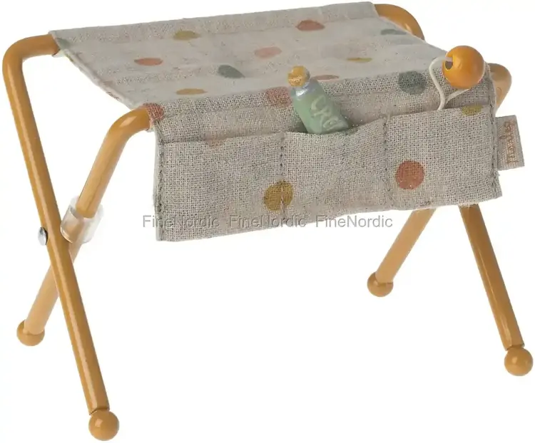 Maileg Maileg Nursery Table, Baby Mouse - OCHER