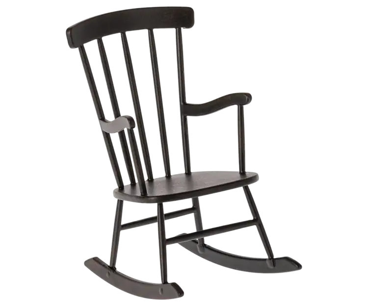 Maileg Rocking Chair, Miniature - Anthracite