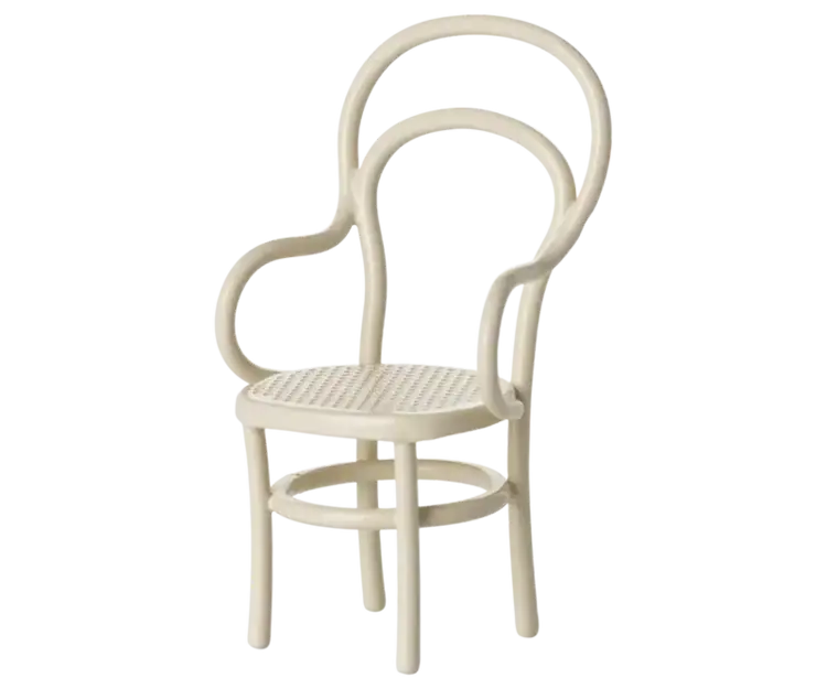 Maileg Vintage chair, Mouse - Off white