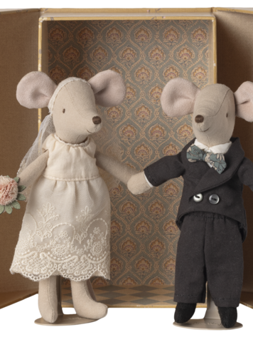 Maileg Maileg Wedding Mice Couple in Box, Mum & Dad
