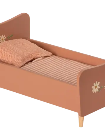 Maileg Wooden Bed, Mini - ROSE