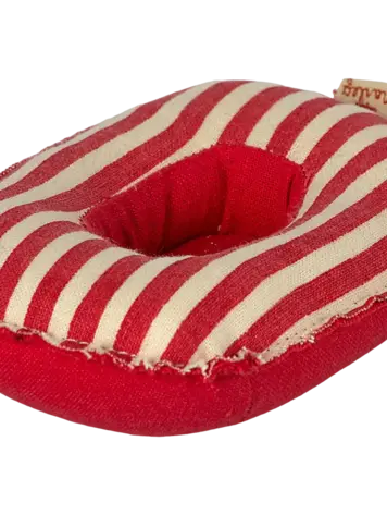 Maileg Rubber Boat, Small Mouse - RED STRIPE