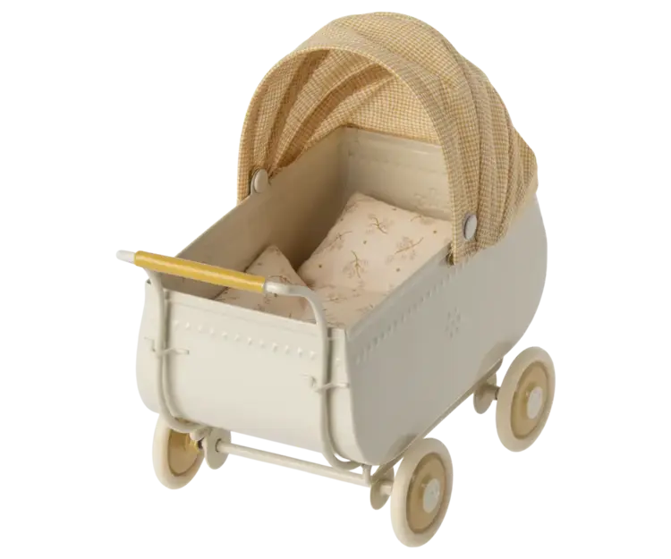 Maileg Maileg Pram, Micro - YELLOW