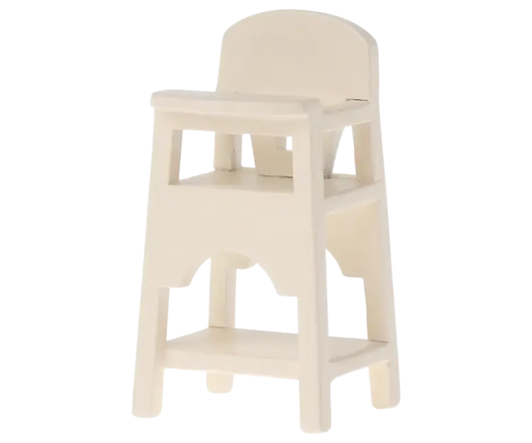 Maileg High Chair, Mouse - OFF WHITE