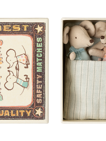 Maileg Maileg Twins, Baby Mice in Matchbox