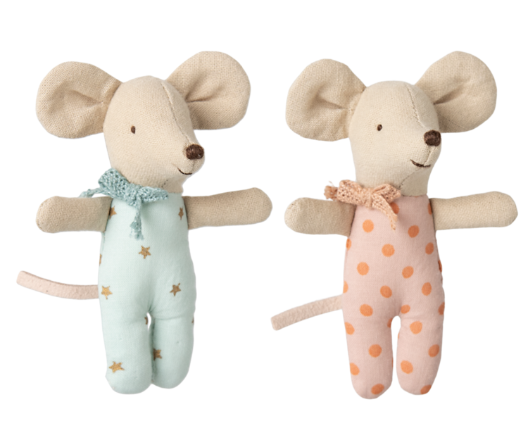Maileg Maileg Twins, Baby Mice in Matchbox