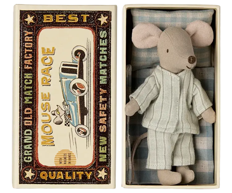 Maileg Big Brother Mouse in Matchbox - MINT