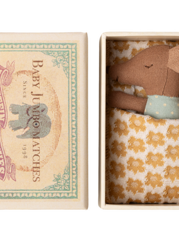 Maileg Maileg Sleepy Wakey, Baby Mouse - Blue