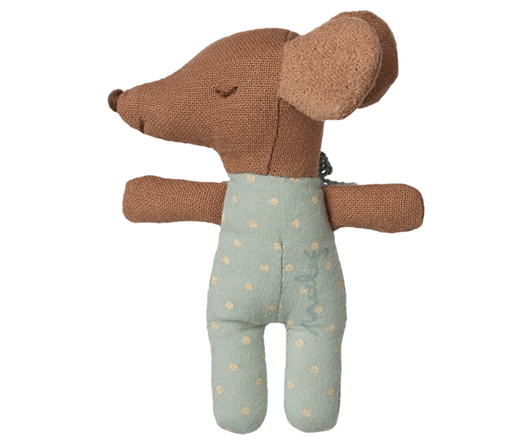 Maileg Maileg Sleepy Wakey, Baby Mouse - Blue