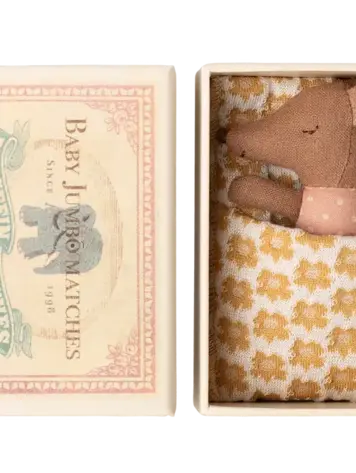 Maileg Maileg Sleepy Wakey, Baby Mouse - Rose
