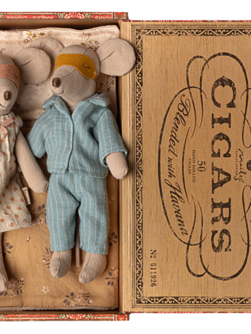 Maileg Maileg Mum & Dad Mice in Cigarbox