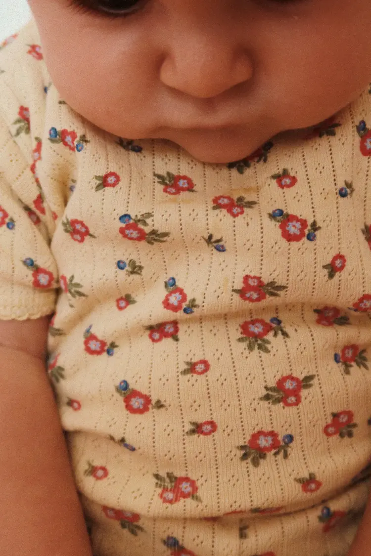 Konges Sløjd MINNIE SHORT SLEEVE BODY - CARMONA