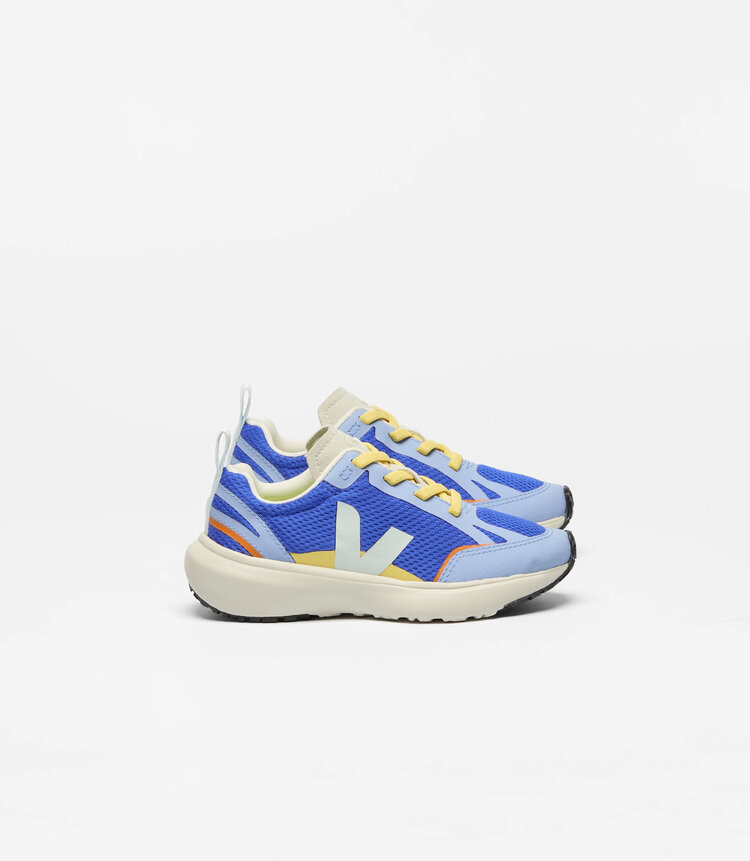 Veja CANARY ELASTIC LACES ALVEOMESH PAROS ICE OLYMPE