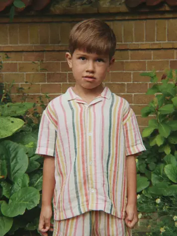 Konges Sløjd Venice Short Sleeve Shirt - Malibu Stripe