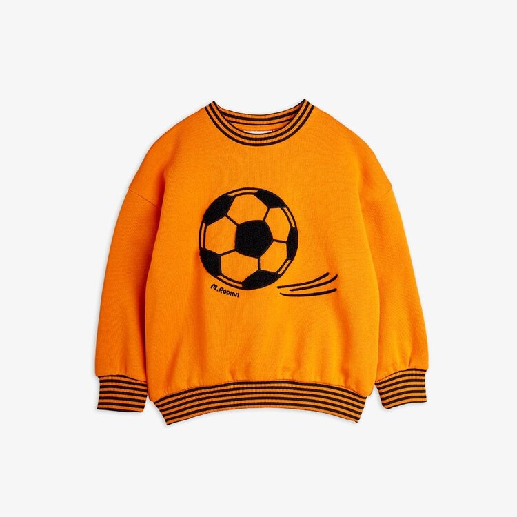 Mini Rodini Football Chenille Sweatshirt - Orange