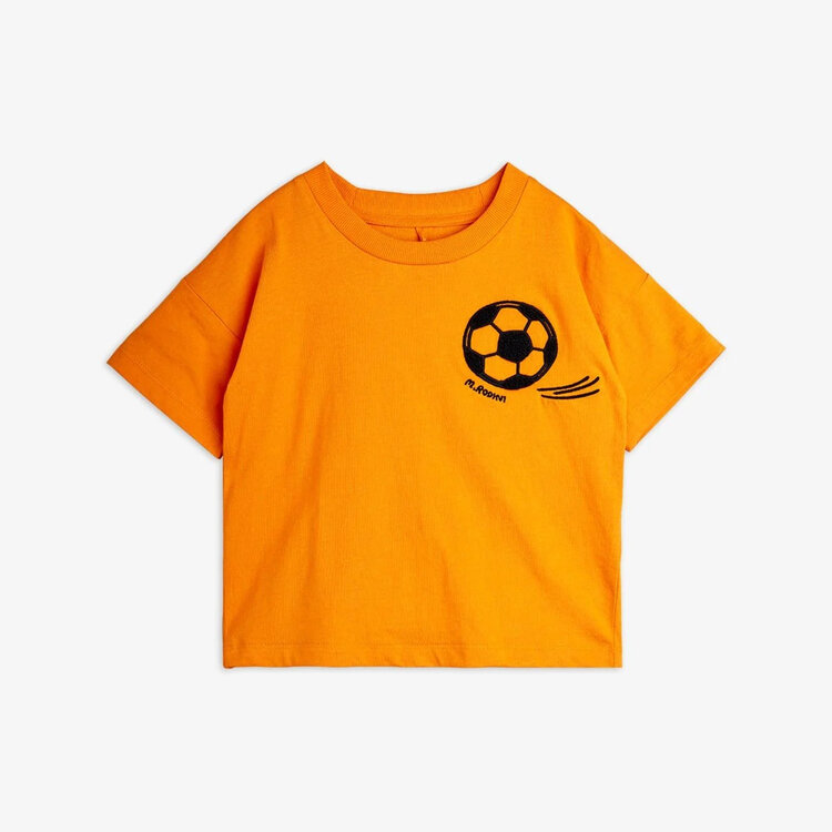 Mini Rodini Football Chenille Tee - Orange