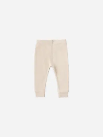 Quincy Mae Ribbed Legging Ecru