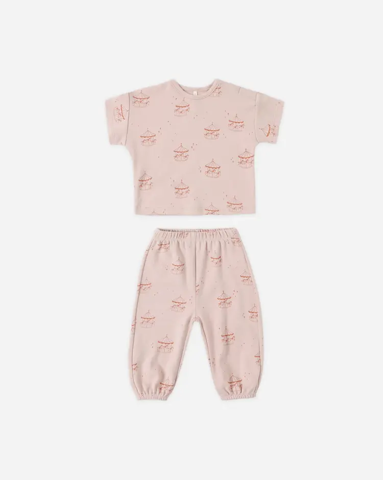 Quincy Mae Jersey Tee + Pant Set Carousel