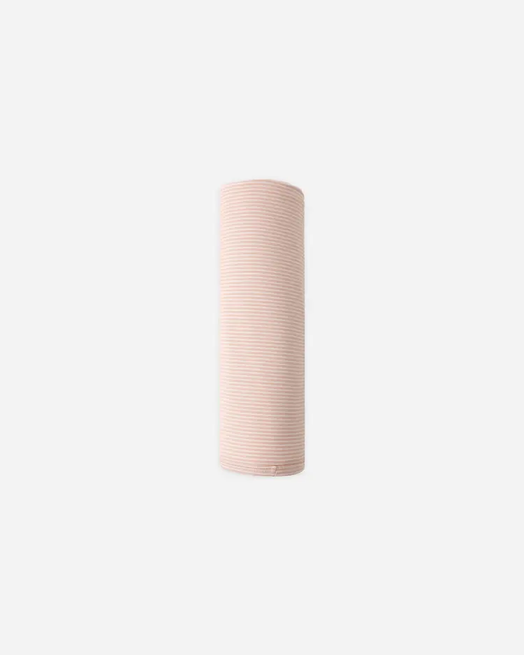 Quincy Mae Swaddle Melon Micro Stripe