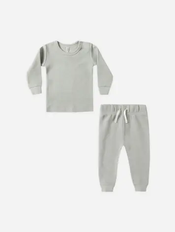 Quincy Mae Waffle Top Pant Set