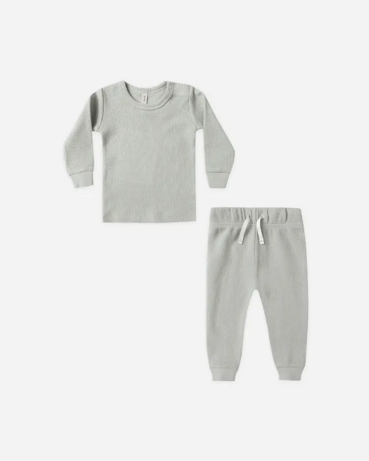 Quincy Mae Waffle Top Pant Set
