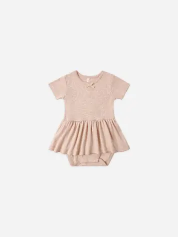 Quincy Mae Pointelle Skirted Bodysuit Melon