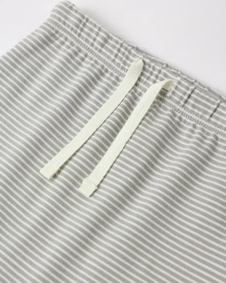 Quincy Mae Drawstring Pant Micro Stripe