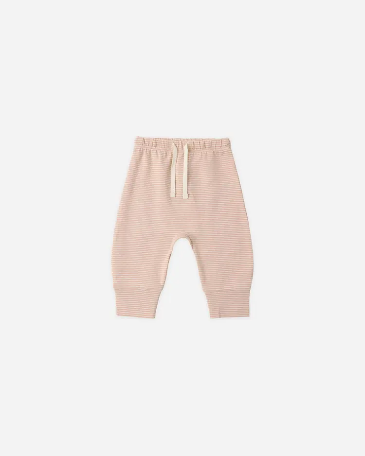 Quincy Mae Drawstring Pant Micro Stripe