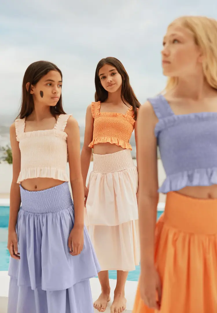 Molo Rolfia Crop Top - CLOUD PINK