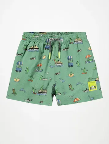 Molo Niko Swim Short - Alien Vaca