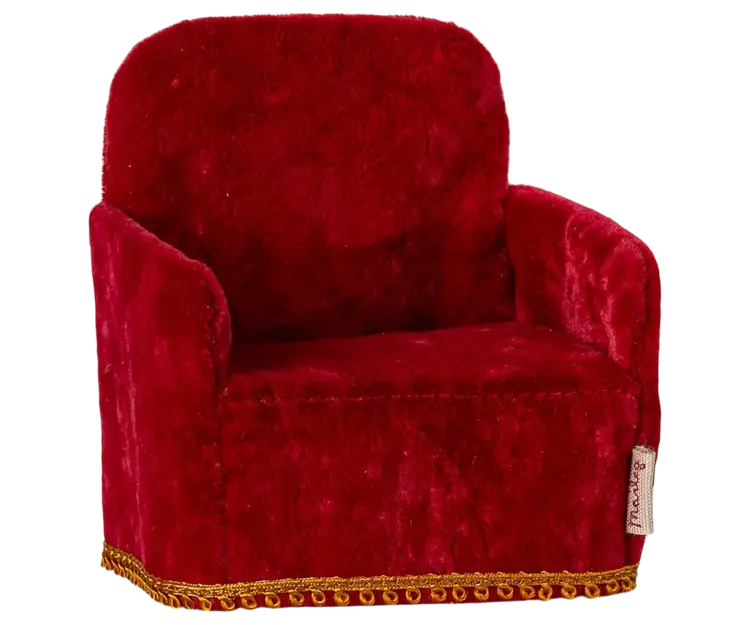 Maileg Folding Chair, Mouse - RED
